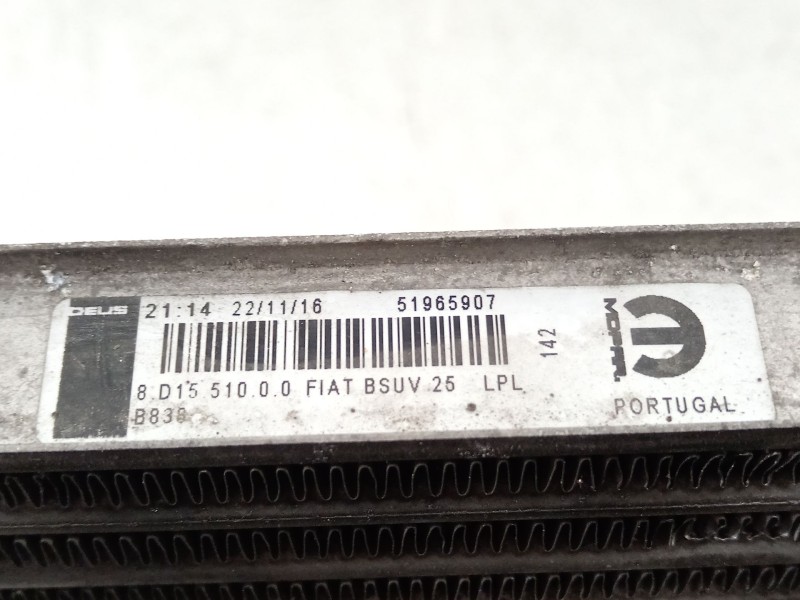 Recambio de intercooler para jeep renegade deserthawk 4wd referencia OEM IAM 51965907  