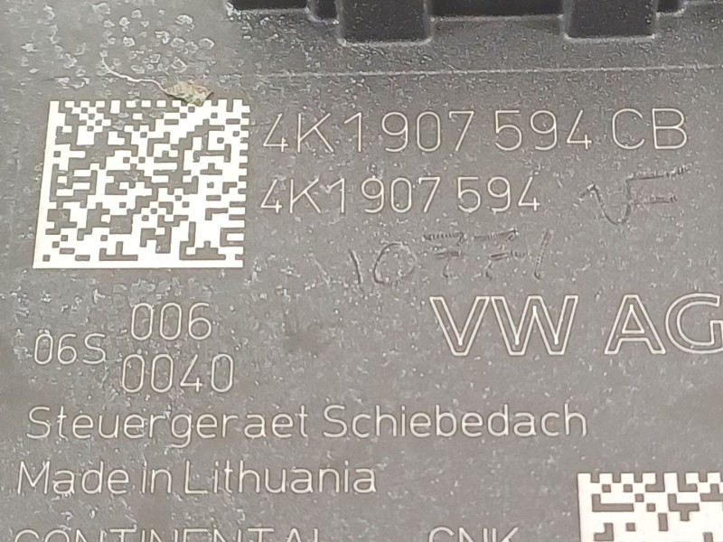 Recambio de modulo electronico para seat ibiza (kj1) referencia OEM IAM 4K1907594CB  