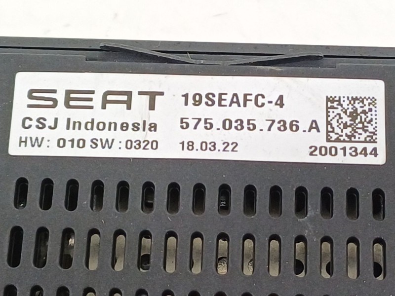 Recambio de modulo electronico para seat ibiza (kj1) referencia OEM IAM 575035736A  