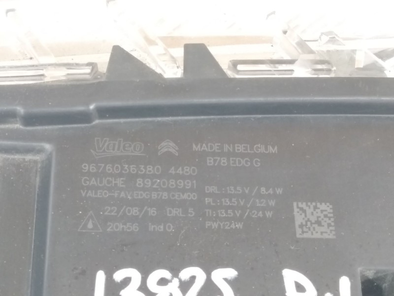 Recambio de piloto delantero izquierdo para citroën c4 picasso ii 1.6 bluehdi 120 referencia OEM IAM 9676036380  