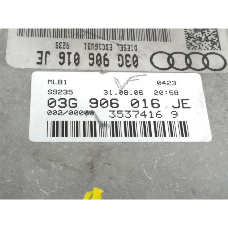 Recambio de centralita motor uce para audi a4 avant (8e) 2.0 tdi referencia OEM IAM 03G906016JE  0281012726
