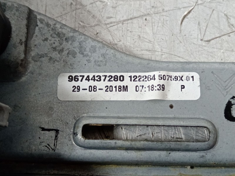 Recambio de elevalunas trasero derecho para citroën c-elysée feel referencia OEM IAM 9674437280 9677417480 