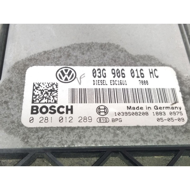 Recambio de centralita motor uce para seat toledo iii (5p2) 1.9 tdi referencia OEM IAM 03G906016HC  0281012289
