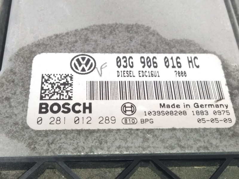 Recambio de centralita motor uce para seat toledo iii (5p2) 1.9 tdi referencia OEM IAM 03G906016HC  0281012289