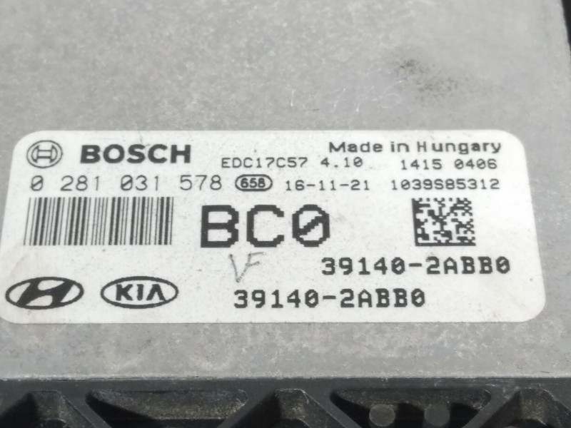 Recambio de centralita motor uce para hyundai tucson essence bluedrive 2wd referencia OEM IAM 391402ABB0  0281031578