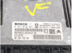 Recambio de centralita motor uce para citroën c4 grand picasso 1.6 16v hdi fap referencia OEM IAM 9663476380  0281012981 2