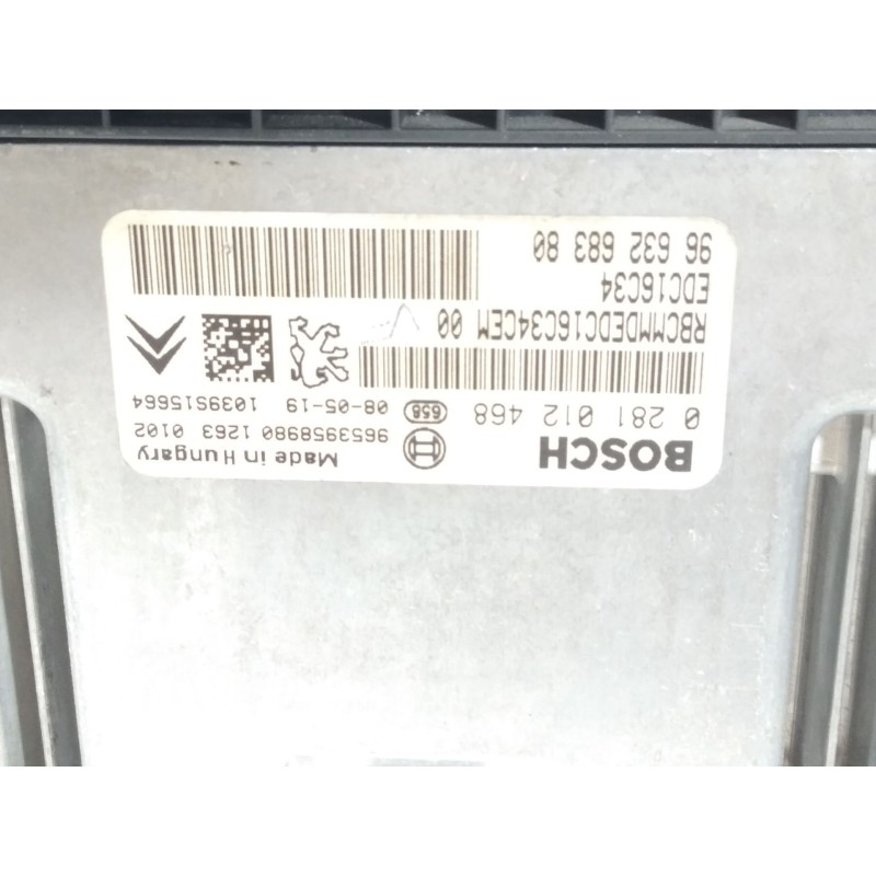 Recambio de centralita motor uce para citroën xsara picasso (n68) 1.6 hdi referencia OEM IAM 9663268380  