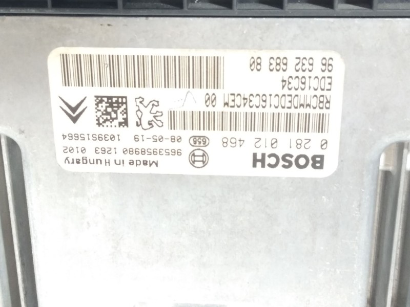 Recambio de centralita motor uce para citroën xsara picasso (n68) 1.6 hdi referencia OEM IAM 9663268380  