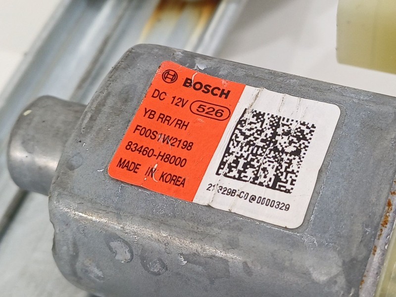 Recambio de elevalunas trasero izquierdo para kia rio (yb) referencia OEM IAM 83450H8000  83401H8100