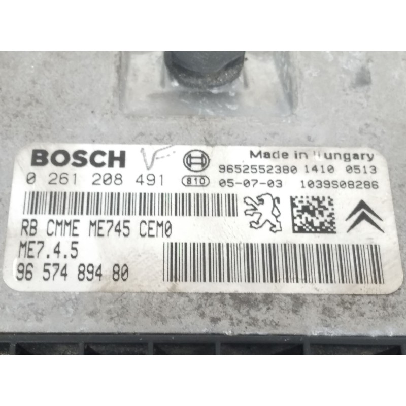 Recambio de centralita motor uce para citroën c4 i (lc_) 1.6 16v referencia OEM IAM 9657489480  