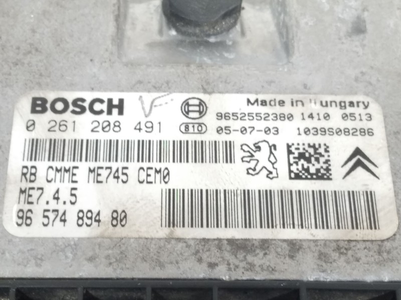 Recambio de centralita motor uce para citroën c4 i (lc_) 1.6 16v referencia OEM IAM 9657489480  