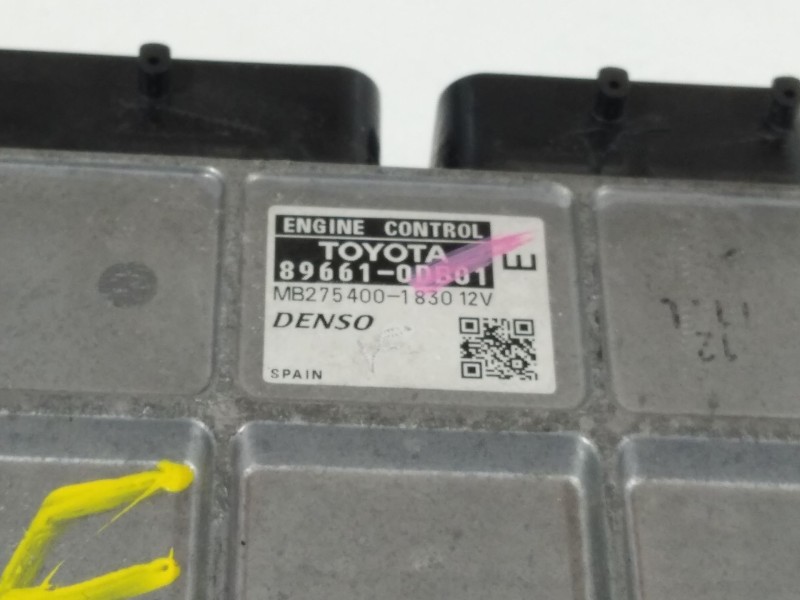 Recambio de centralita motor uce para toyota yaris (_p9_) 1.33 vvt-i (nsp90_) referencia OEM IAM 896610DB01  MB2754001830