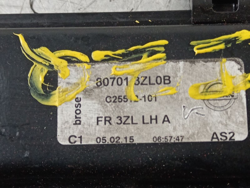 Recambio de elevalunas delantero izquierdo para nissan pulsar (c13) acenta referencia OEM IAM 807013ZL0B  