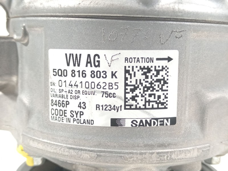 Recambio de compresor aire acondicionado para seat ibiza (kj1) referencia OEM IAM 5Q0816803K  