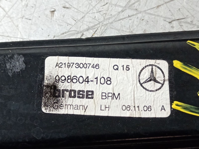 Recambio de elevalunas trasero izquierdo para mercedes-benz clase cls (w219) 320 cdi (219.322) referencia OEM IAM a2197300746  