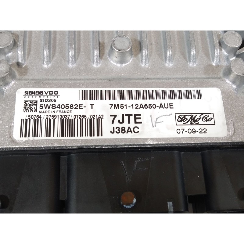 Recambio de centralita motor uce para ford c-max (cb3) ghia referencia OEM IAM 7M5112A650AUE 5WS40582ET SID206