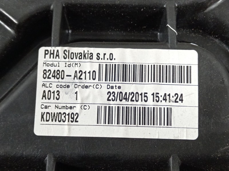 Recambio de elevalunas delantero derecho para kia cee´d (jd) 1.4 cvvt referencia OEM IAM 82480A2110  