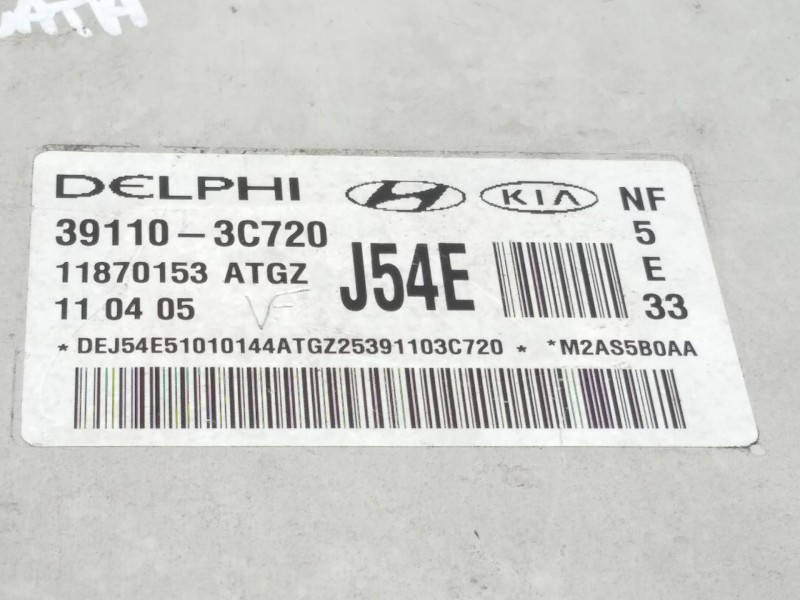 Recambio de centralita motor uce para hyundai sonata (nf) 3.3 v6 style referencia OEM IAM 391103C720  