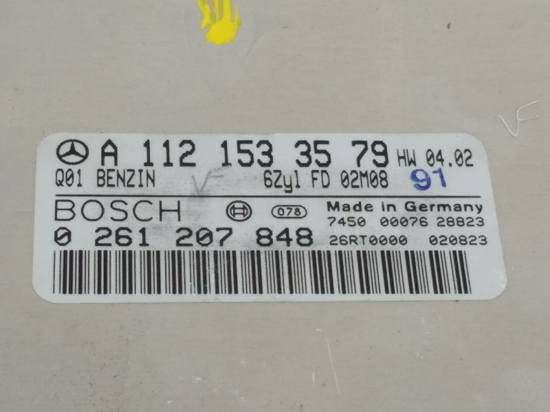 Recambio de centralita motor uce para mercedes-benz clk (c209) clk 240 (209.361) referencia OEM IAM A1121533579  0261207848