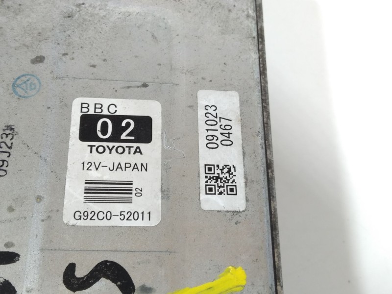 Recambio de modulo electronico para toyota yaris (_p9_) 1.33 vvt-i (nsp90_) referencia OEM IAM G92C052011  