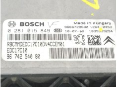 Recambio de centralita motor uce para peugeot 207/207+ (wa_, wc_) 1.4 hdi referencia OEM IAM 9674254080  0281015849 2