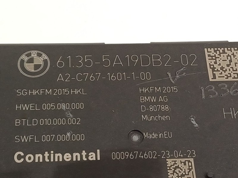 Recambio de modulo electronico para bmw 4 coupé (g22, g82) m4 competition m xdrive referencia OEM IAM 61355A19DB2  