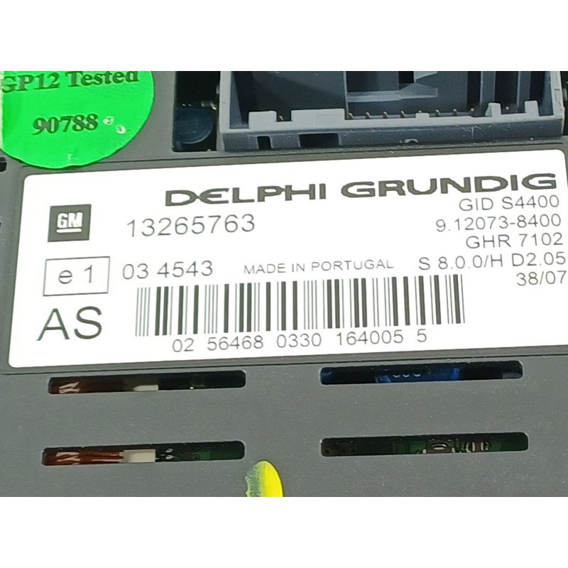 Recambio de pantalla multifuncion para opel corsa d ´´111 years´´ referencia OEM IAM 13265763  