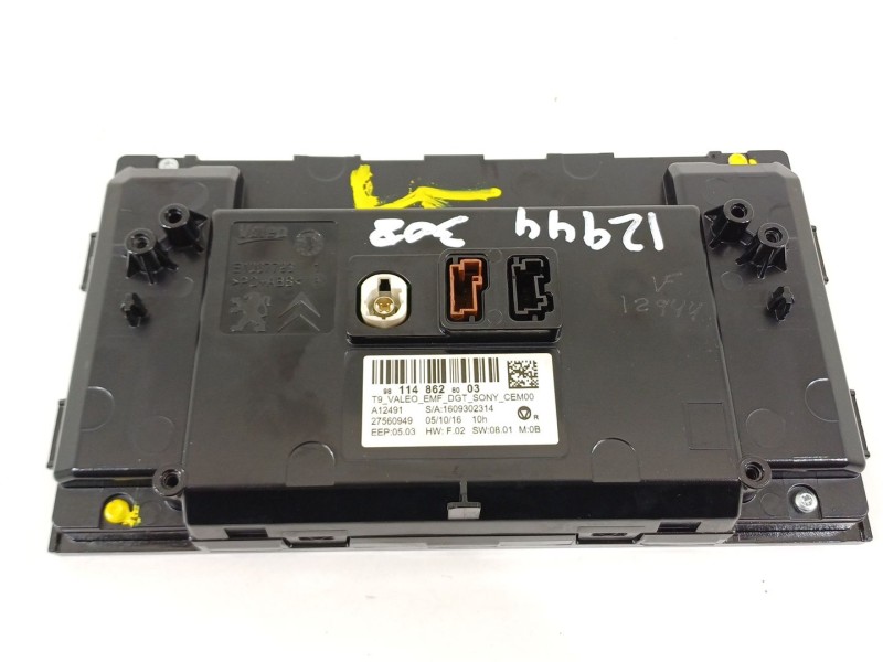 Recambio de pantalla multifuncion para peugeot 308 sw access referencia OEM IAM 9811486280  