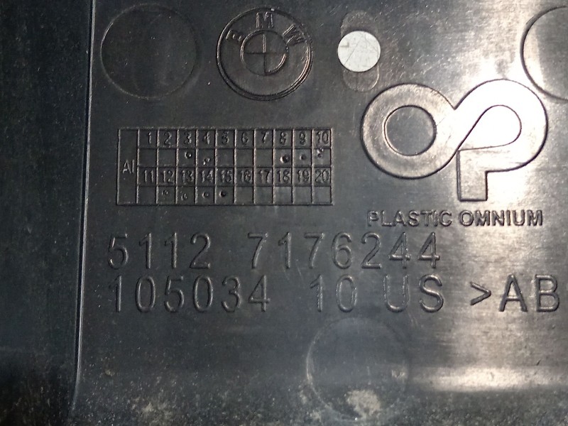 Recambio de soporte paragolpes trasero para bmw x6 (e71) 3.5d referencia OEM IAM 51127176244  