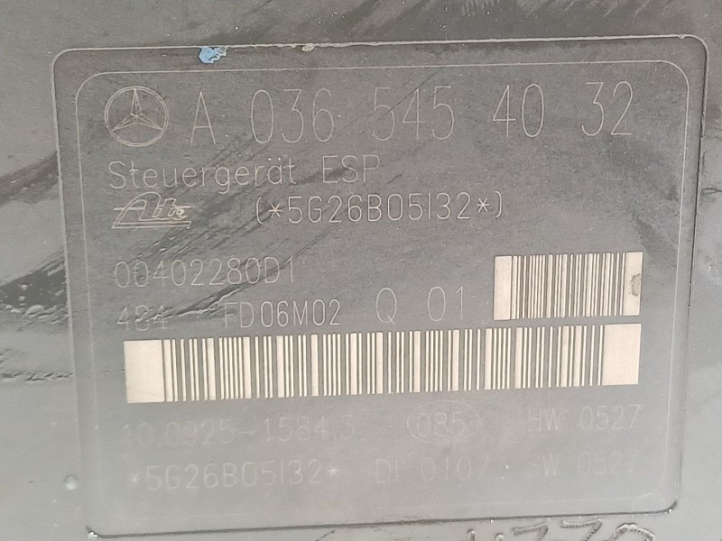 Recambio de abs para mercedes-benz clase c (w203) berlina 220 cdi (la) (203.008) referencia OEM IAM A0064310312  