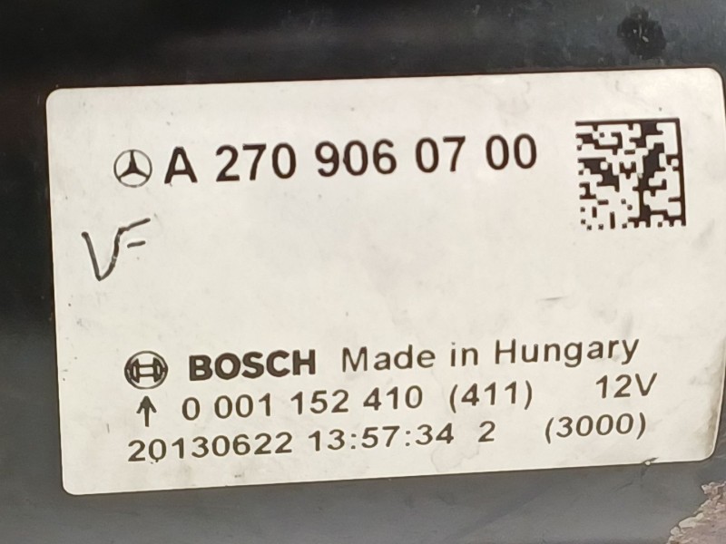 Recambio de motor arranque para mercedes-benz clase a (w176) a 180 (176.042) referencia OEM IAM A2709060700  