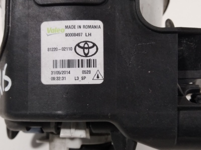 Recambio de faro antiniebla izquierdo para toyota auris (_e18_) 1.4 d-4d (nde180_) referencia OEM IAM 8122002110  