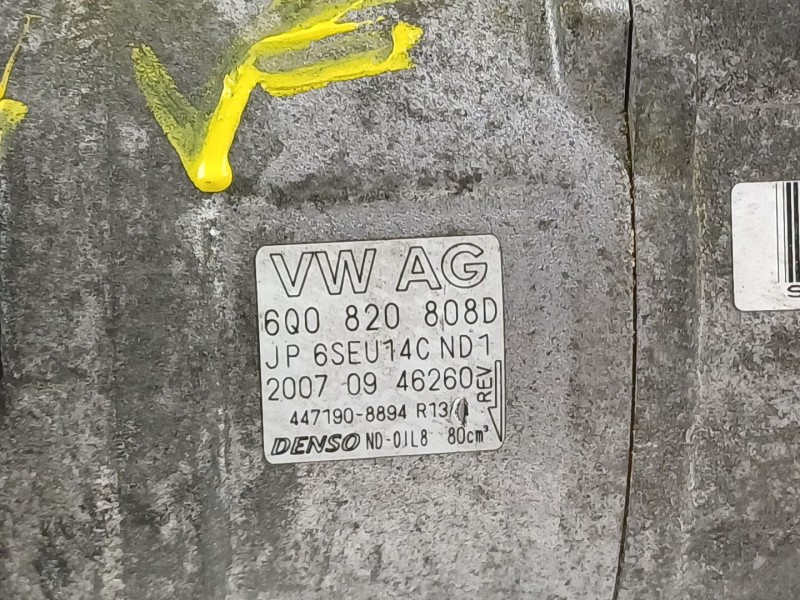 Recambio de compresor aire acondicionado para seat ibiza iii (6l1) 1.9 tdi referencia OEM IAM 6Q0820808D  