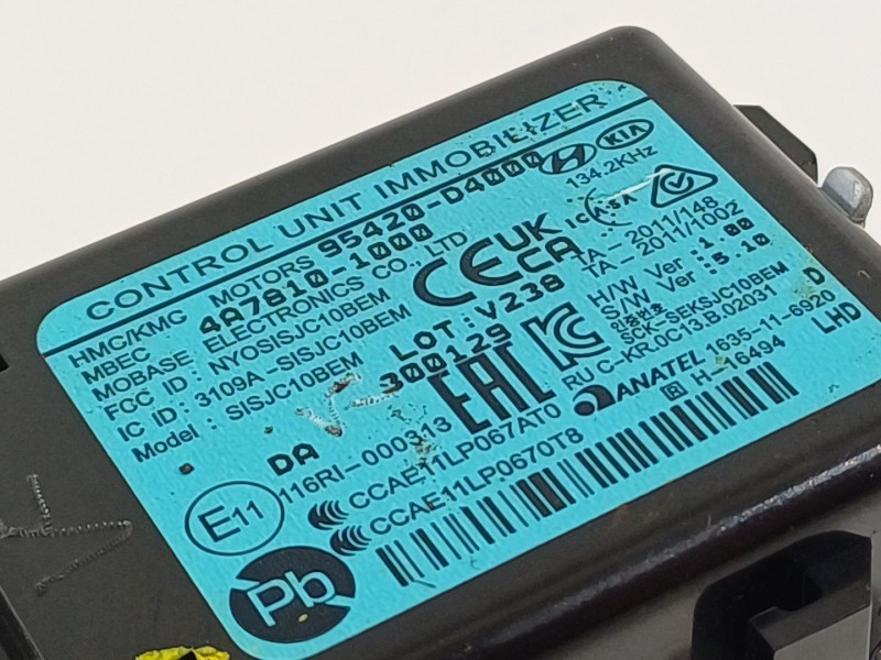 Recambio de modulo electronico para kia picanto referencia OEM IAM 95420D4000  