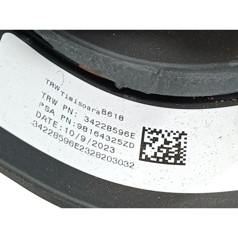 Recambio de volante para citroën c3 referencia OEM IAM 98164325ZD  