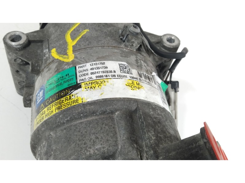 Recambio de compresor aire acondicionado para opel astra h (a04) 1.9 cdti (l48) referencia OEM IAM 13124752  