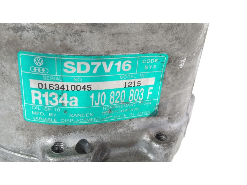 Recambio de compresor aire acondicionado para audi a3 (8l1) 1.9 tdi referencia OEM IAM 1J0820803F  