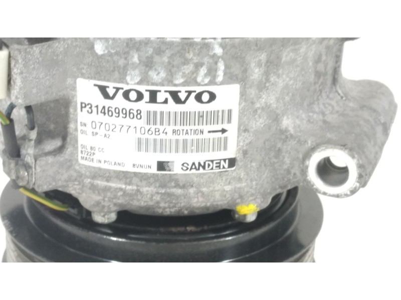 Recambio de compresor aire acondicionado para volvo xc60 i suv (156) d3 referencia OEM IAM 31469968   Recambio de compresor aire acondicionado para volvo xc60 i suv (156) d3 referencia OEM IAM 31469968