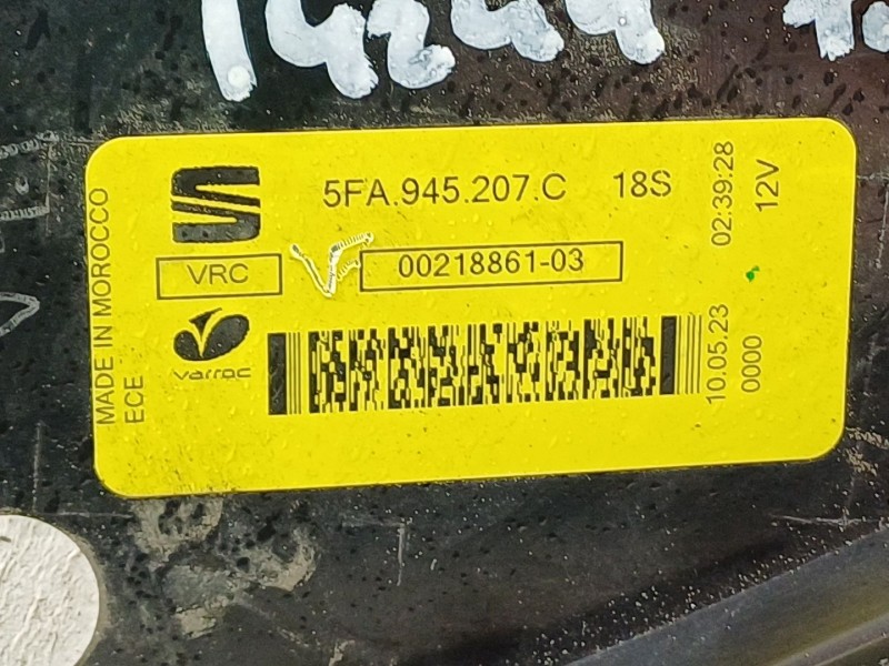 Recambio de piloto trasero izquierdo para cupra leon (kl1, ku1, kug) 1.5 etsi referencia OEM IAM 5FA945207C  