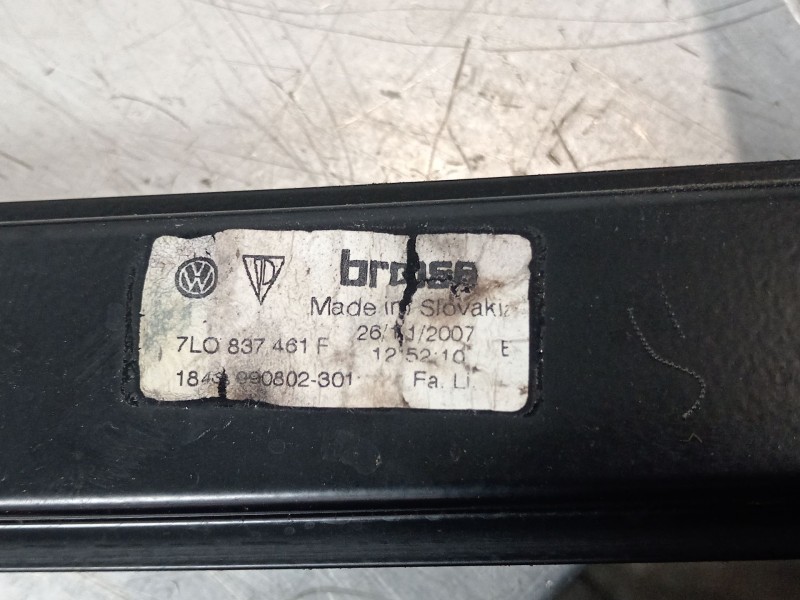 Recambio de elevalunas delantero izquierdo para volkswagen touareg (7l6) v6 tdi individual referencia OEM IAM 7L0837461F  