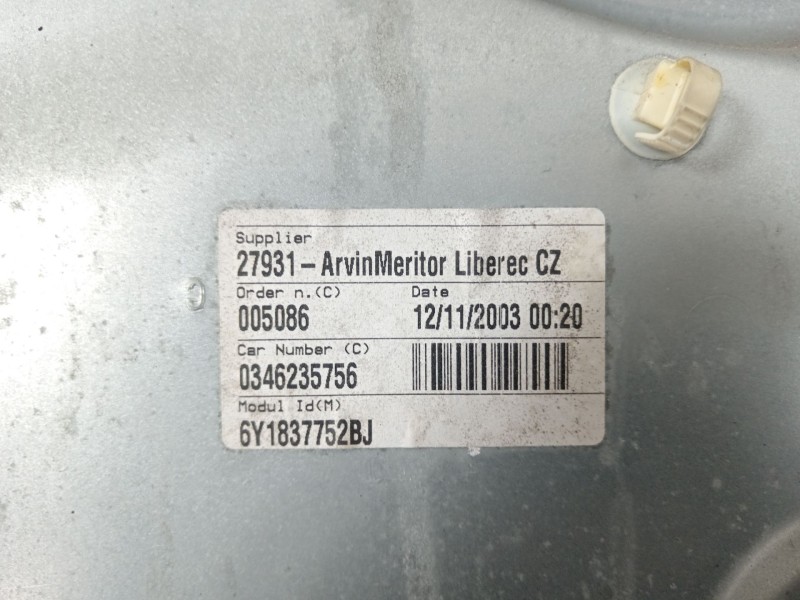 Recambio de elevalunas delantero derecho para skoda fabia i combi (6y5) 1.4 referencia OEM IAM 6Y1837752  