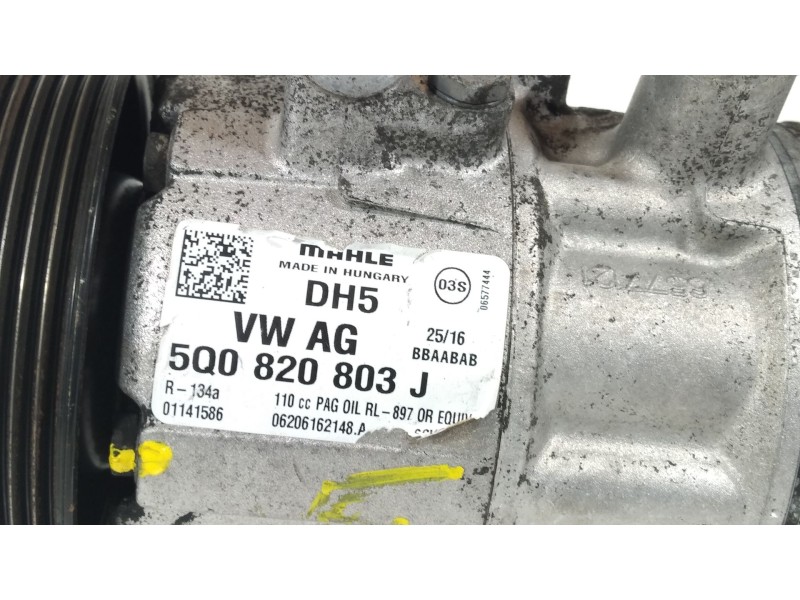 Recambio de compresor aire acondicionado para seat toledo (kg3) connect referencia OEM IAM 5Q0820803J  