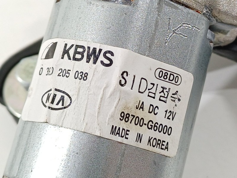 Recambio de motor limpia trasero para kia picanto referencia OEM IAM 98700G6000  