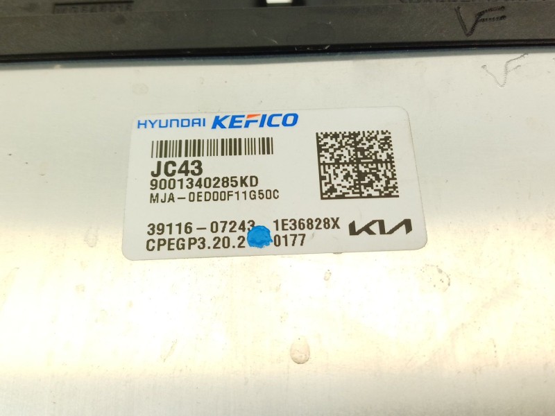 Recambio de centralita motor uce para kia picanto referencia OEM IAM 3911607243  9001340285KD