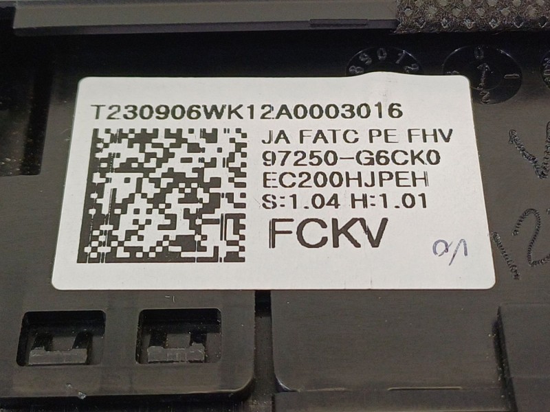 Recambio de mando climatizador para kia picanto referencia OEM IAM 97250G6CK0  