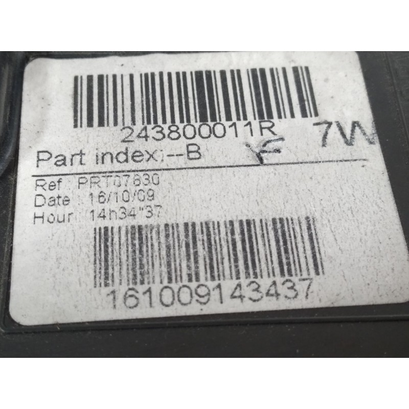 Recambio de caja reles / fusibles para renault grand scénic iii (jz0/1_) 1.9 dci referencia OEM IAM 243800011R  