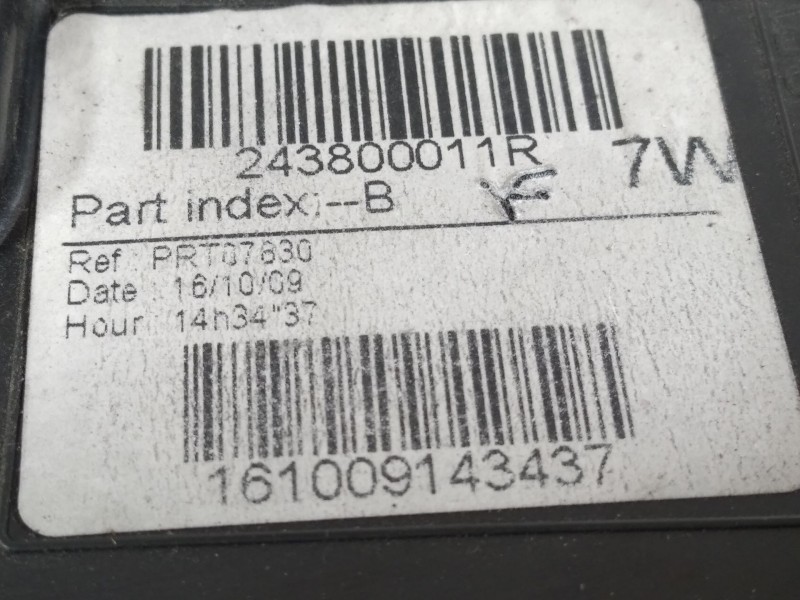 Recambio de caja reles / fusibles para renault grand scénic iii (jz0/1_) 1.9 dci referencia OEM IAM 243800011R  