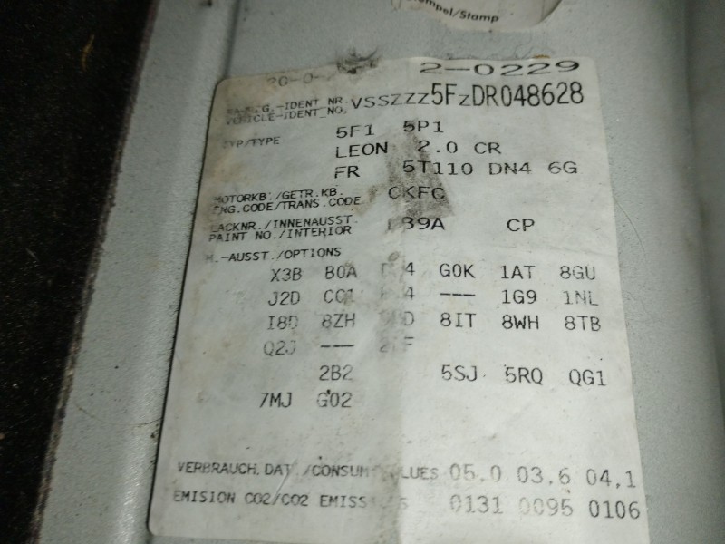 Recambio de motor completo para seat leon (5f1) 2.0 tdi referencia OEM IAM CKFC  