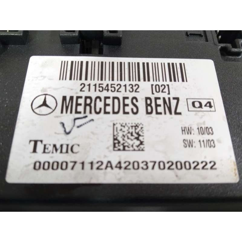 Recambio de modulo electronico para mercedes-benz clase e (w211) e 270 cdi (211.016) referencia OEM IAM 2115452132  
