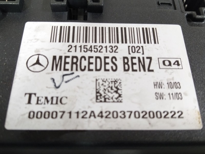 Recambio de modulo electronico para mercedes-benz clase e (w211) e 270 cdi (211.016) referencia OEM IAM 2115452132  